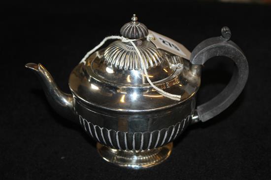 Small silver teapot